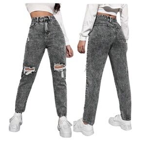 🩷 3/$20 Shein Small Boyfriend Black washed Denim Boyfriend jeans